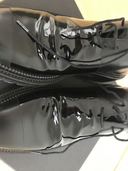 Yang Li Fetish Whole Cut Black Leather Lace-up Shoes | Grailed