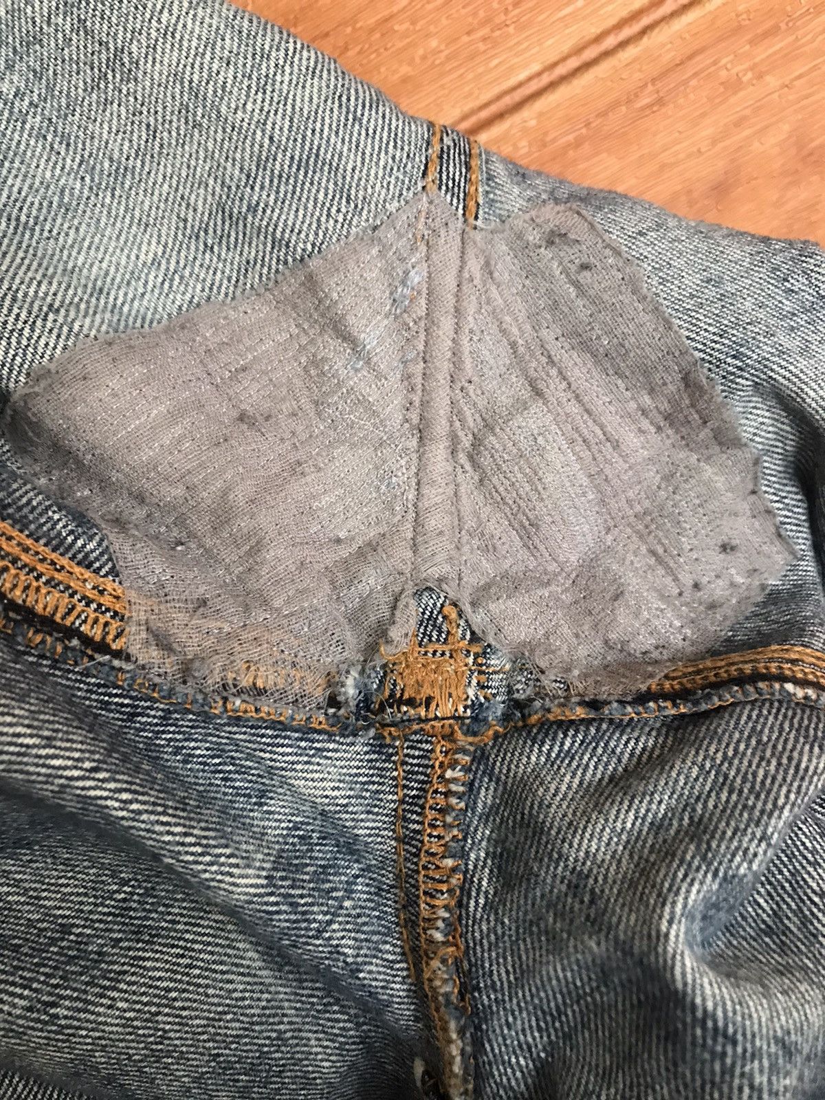 Bedwin & The Heartbreakers B&TH X Canton Overalls Selvedge Distress Faded Jeans Size US 34 / EU 50 - 17 Thumbnail