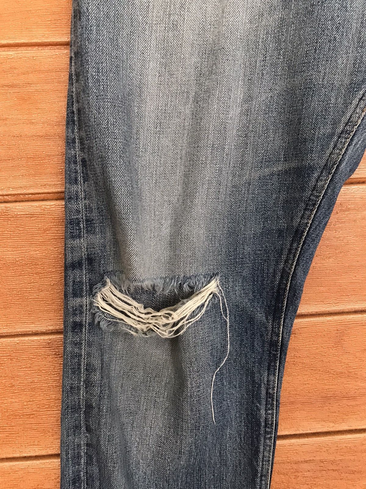 Bedwin & The Heartbreakers B&TH X Canton Overalls Selvedge Distress Faded Jeans Size US 34 / EU 50 - 5 Thumbnail