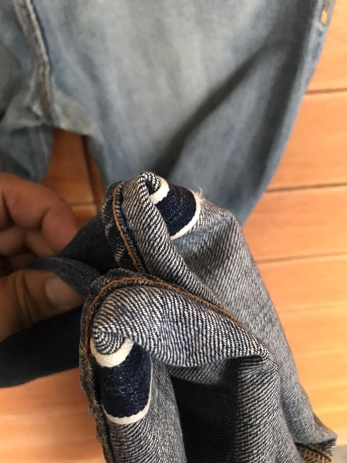 Bedwin & The Heartbreakers B&TH X Canton Overalls Selvedge Distress Faded Jeans Size US 34 / EU 50 - 13 Thumbnail