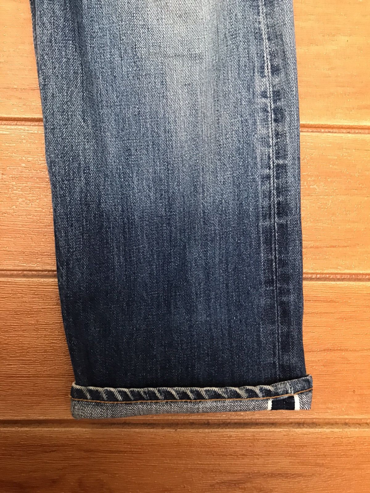 Bedwin & The Heartbreakers B&TH X Canton Overalls Selvedge Distress Faded Jeans Size US 34 / EU 50 - 7 Thumbnail