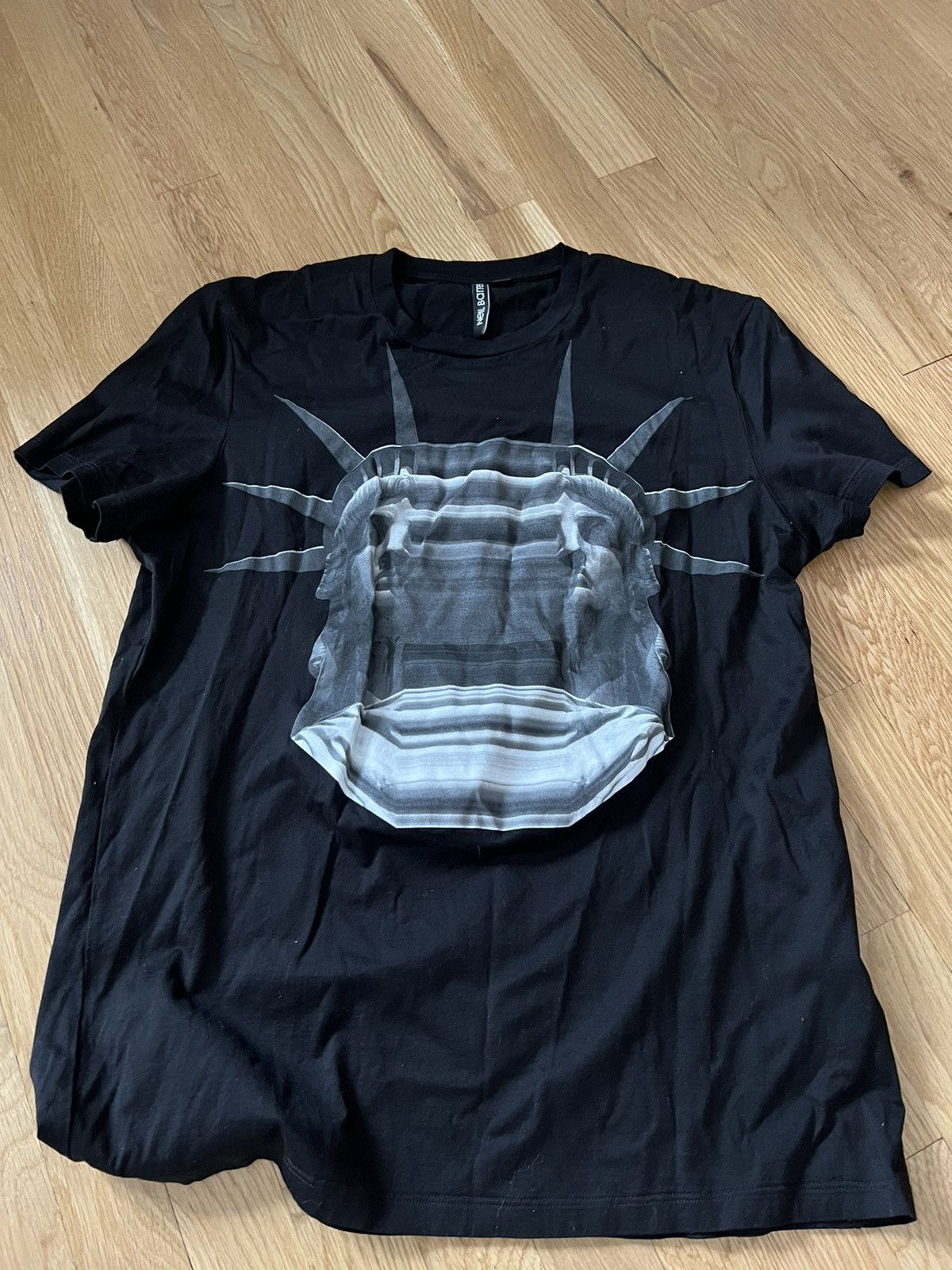 Neil Barrett Neil Barrett Sculpture Series 3 Ancient Gods T Shirt  