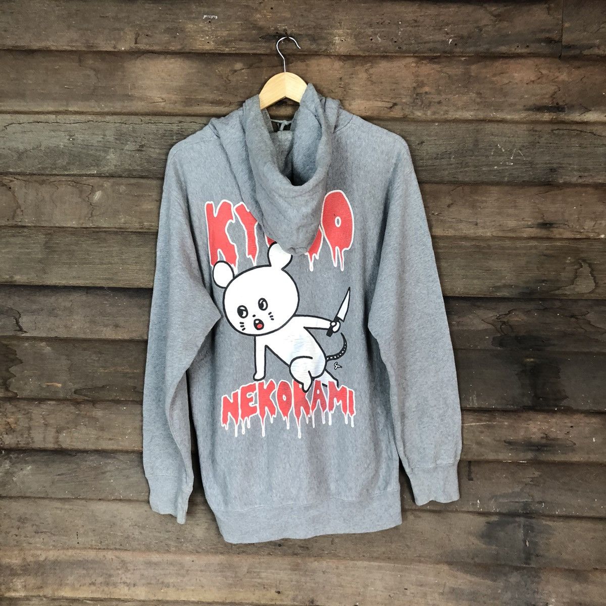 Anime DLL Kyuso Nekokemi anima japan cartoon Grey Hoodies #2073 Size US XL / EU 56 / 4 - 11 Thumbnail