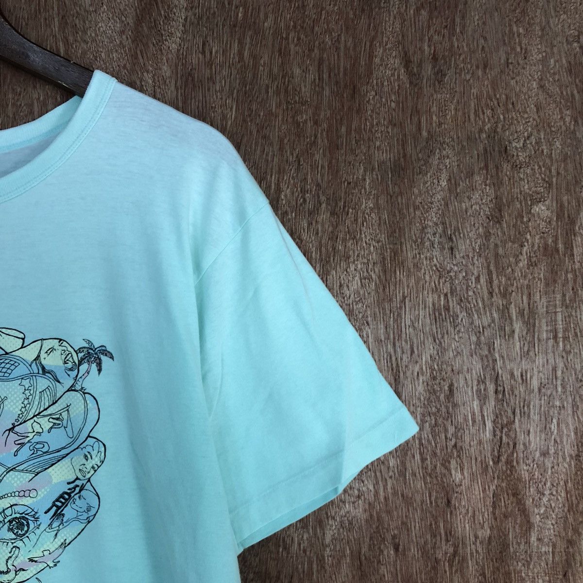 Japanese Brand 24 Hour Television japan art Soft Blue Tshirt #H391 Size US M / EU 48-50 / 2 - 4 Thumbnail