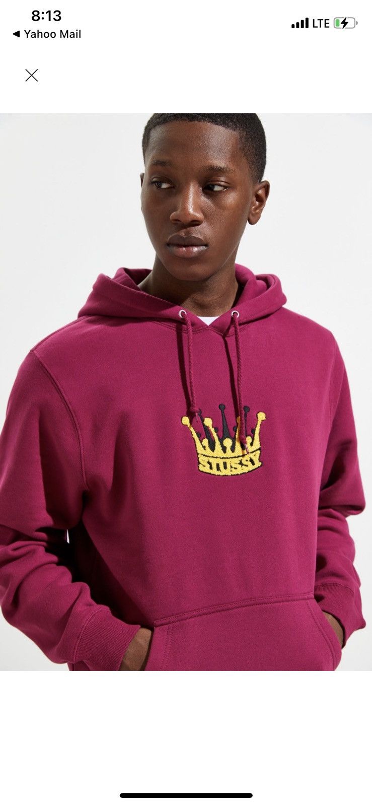 Stussy Stussy Chenille Crown Hoodie Sweatshirt Grailed