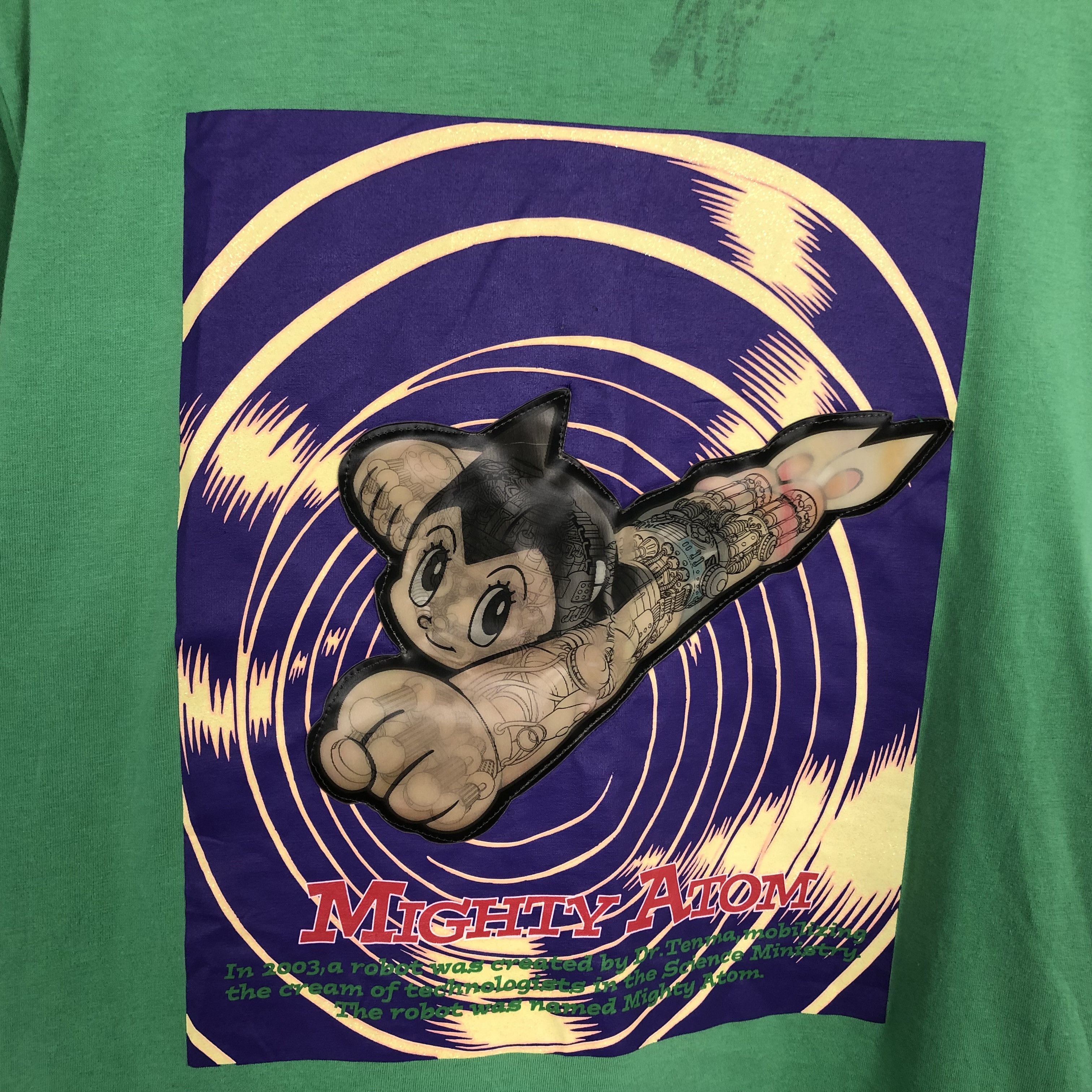 Anime Vintage Mighty Atom by Astro Boy Sticker Design Tshirt Size US M / EU 48-50 / 2 - 2 Thumbnail