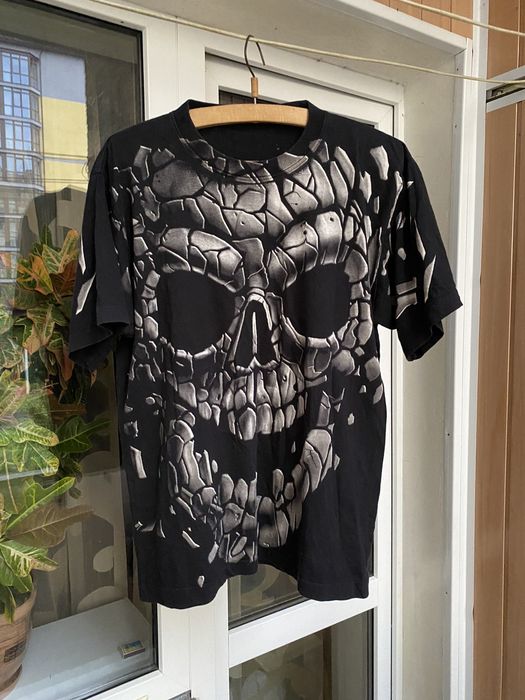 Vintage liquid blue 2024 skull t shirts