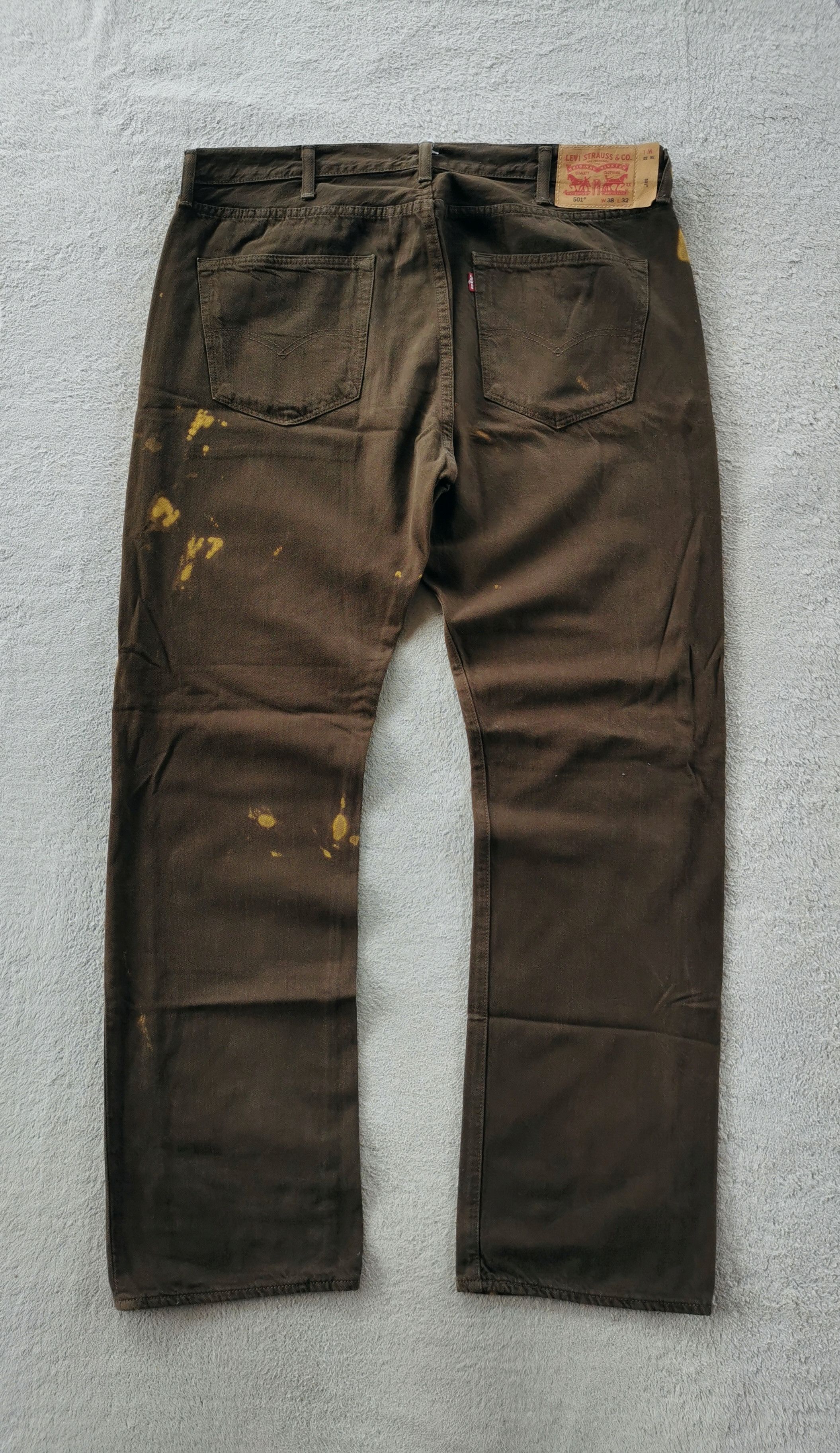 Levi's × Proleta Re Art × Vintage Levis Lot 501 Bleach Splattered Custom Jeans Size US 38 / EU 54 - 4 Thumbnail