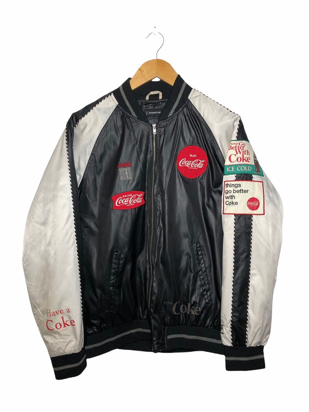 Coca Cola Japanese Brand Sukajan Coca cola Stereo Vinyls jacket | Grailed
