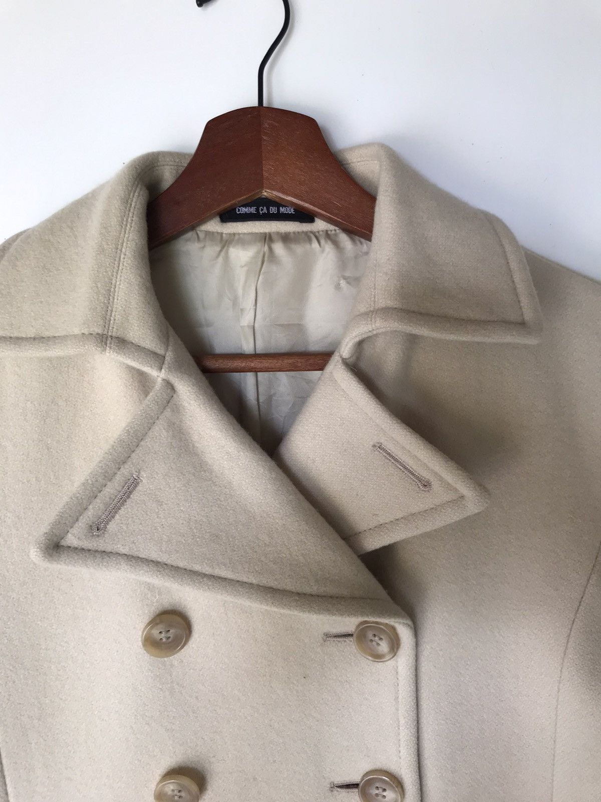 Comme Ca Ism × Japanese Brand Comme Ca Du Wool Double Breasted Heavy Coat Size S / US 4 / IT 40 - 4 Thumbnail
