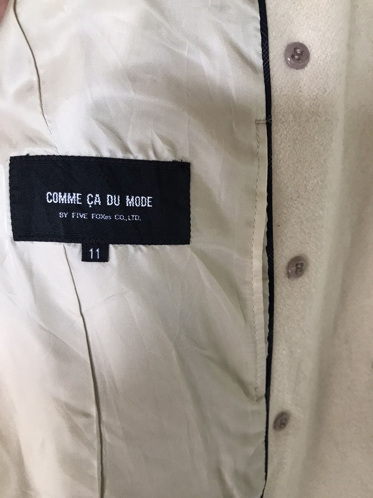 Comme Ca Ism × Japanese Brand Comme Ca Du Wool Double Breasted Heavy Coat Size S / US 4 / IT 40 - 6 Thumbnail