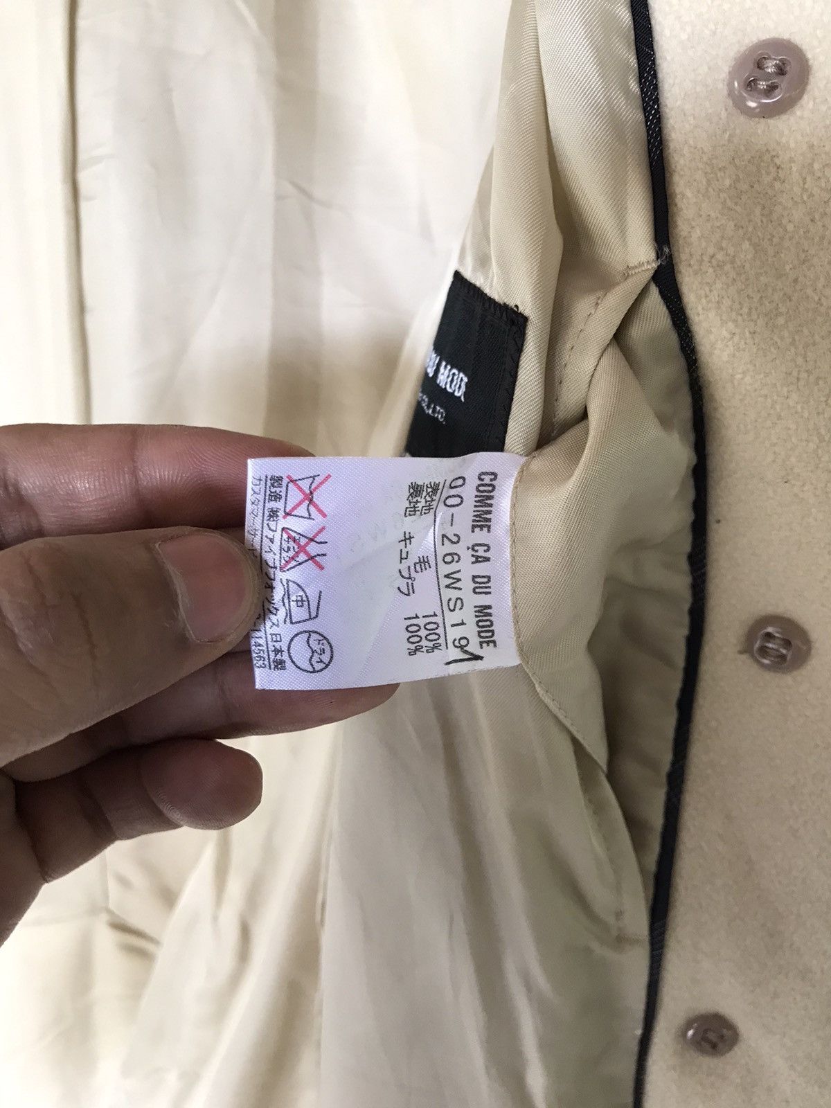 Comme Ca Ism × Japanese Brand Comme Ca Du Wool Double Breasted Heavy Coat Size S / US 4 / IT 40 - 10 Thumbnail