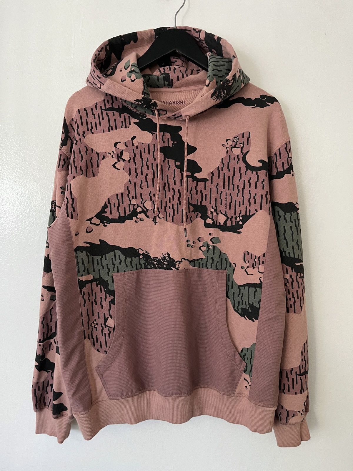 SS20 Organic Camo Popover Hoodie