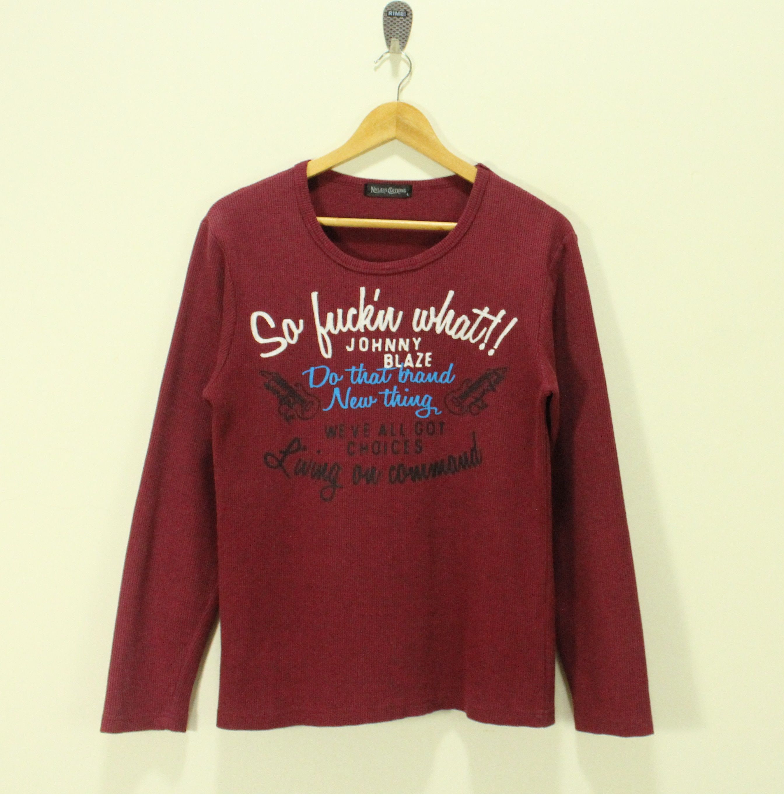 Japanese Brand × Seditionaries SO FUCKIN WHAT Johnny Blaze Waffle Thermal Shirt Size US S / EU 44-46 / 1 - 2 Thumbnail