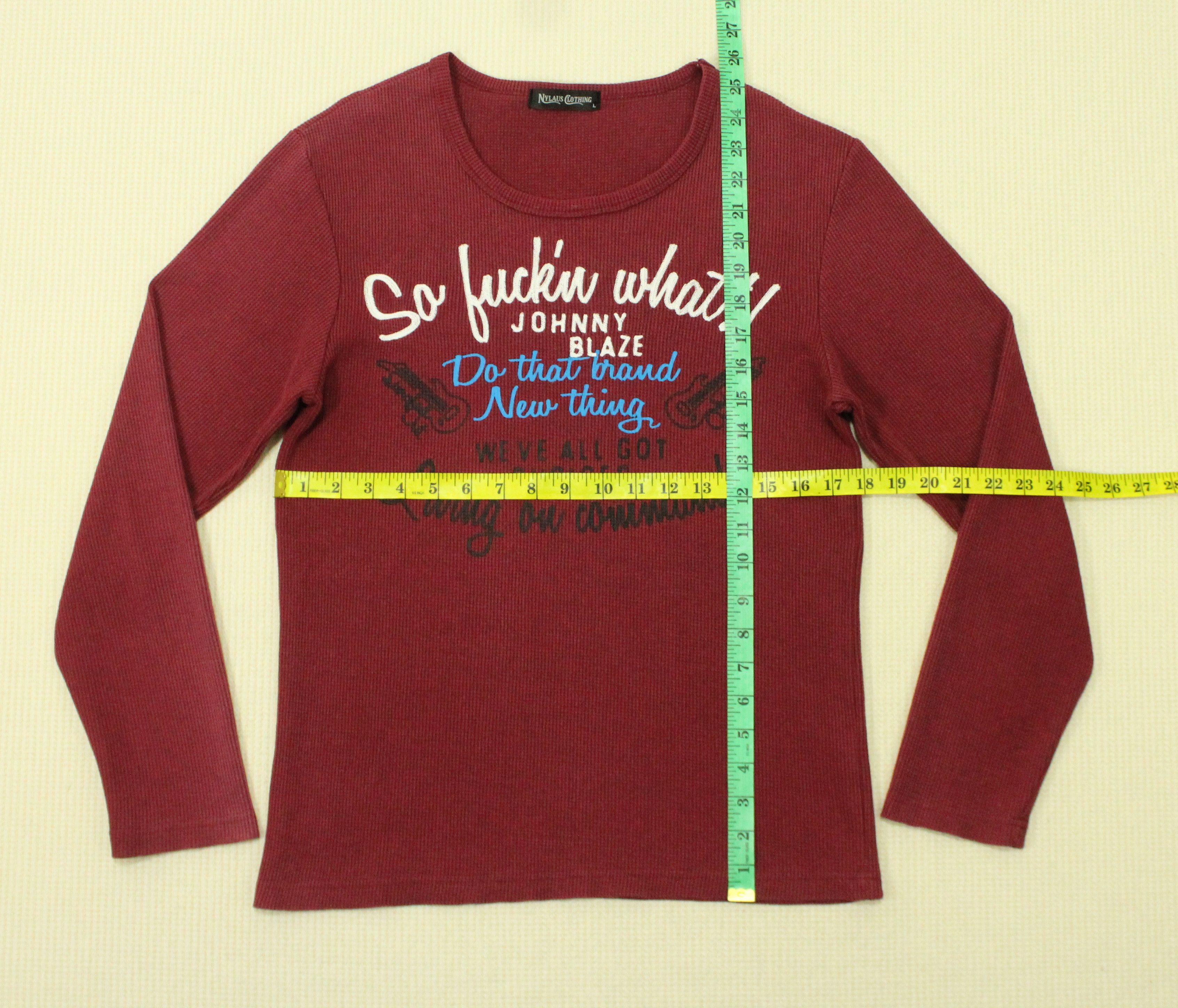 Japanese Brand × Seditionaries SO FUCKIN WHAT Johnny Blaze Waffle Thermal Shirt Size US S / EU 44-46 / 1 - 12 Thumbnail