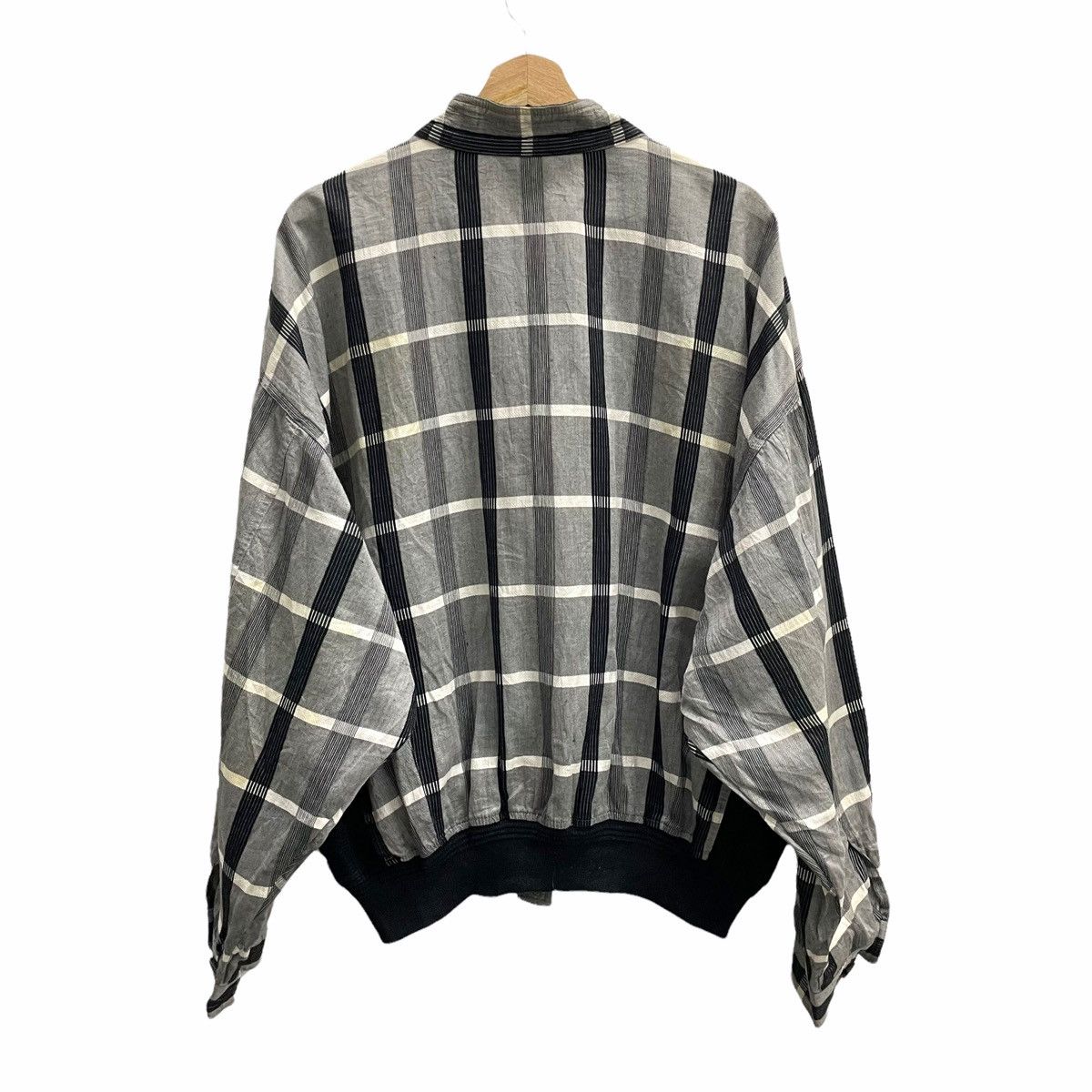 Issey Miyake × Japanese Brand × Vintage 🔥80s BLACK PIA SPORT PLAID BOMBER JACKET Size US XL / EU 56 / 4 - 5 Thumbnail