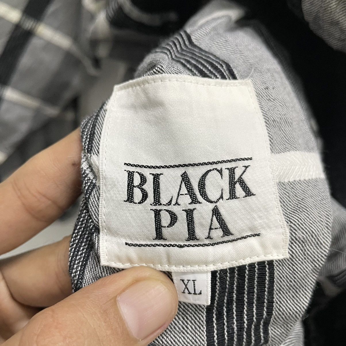 Issey Miyake × Japanese Brand × Vintage 🔥80s BLACK PIA SPORT PLAID BOMBER JACKET Size US XL / EU 56 / 4 - 7 Thumbnail