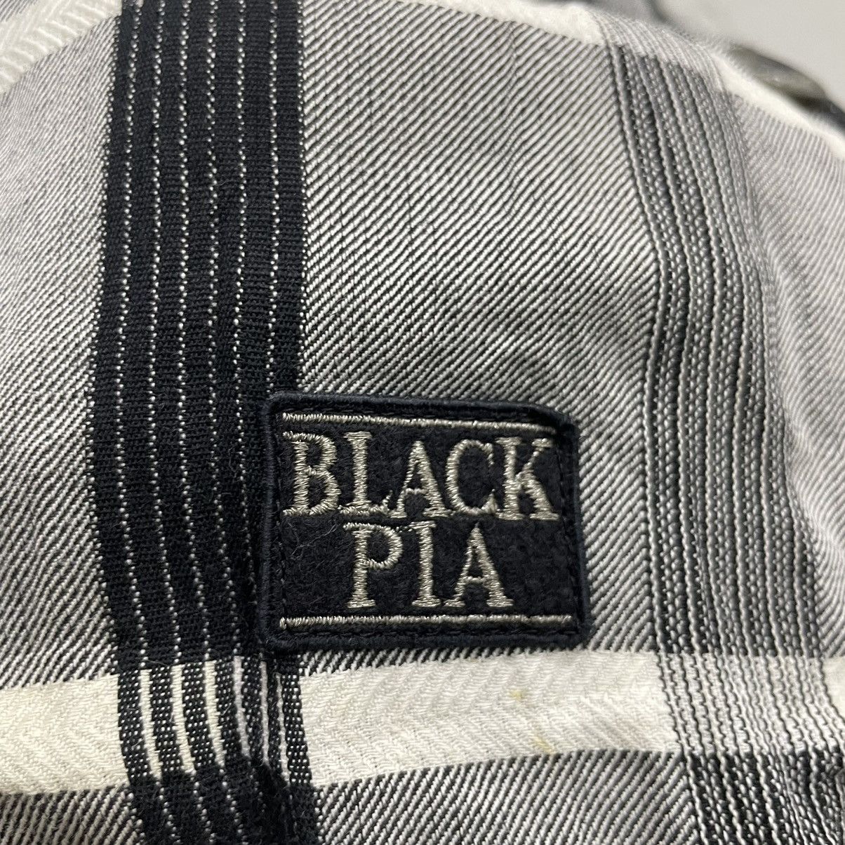 Issey Miyake × Japanese Brand × Vintage 🔥80s BLACK PIA SPORT PLAID BOMBER JACKET Size US XL / EU 56 / 4 - 6 Thumbnail
