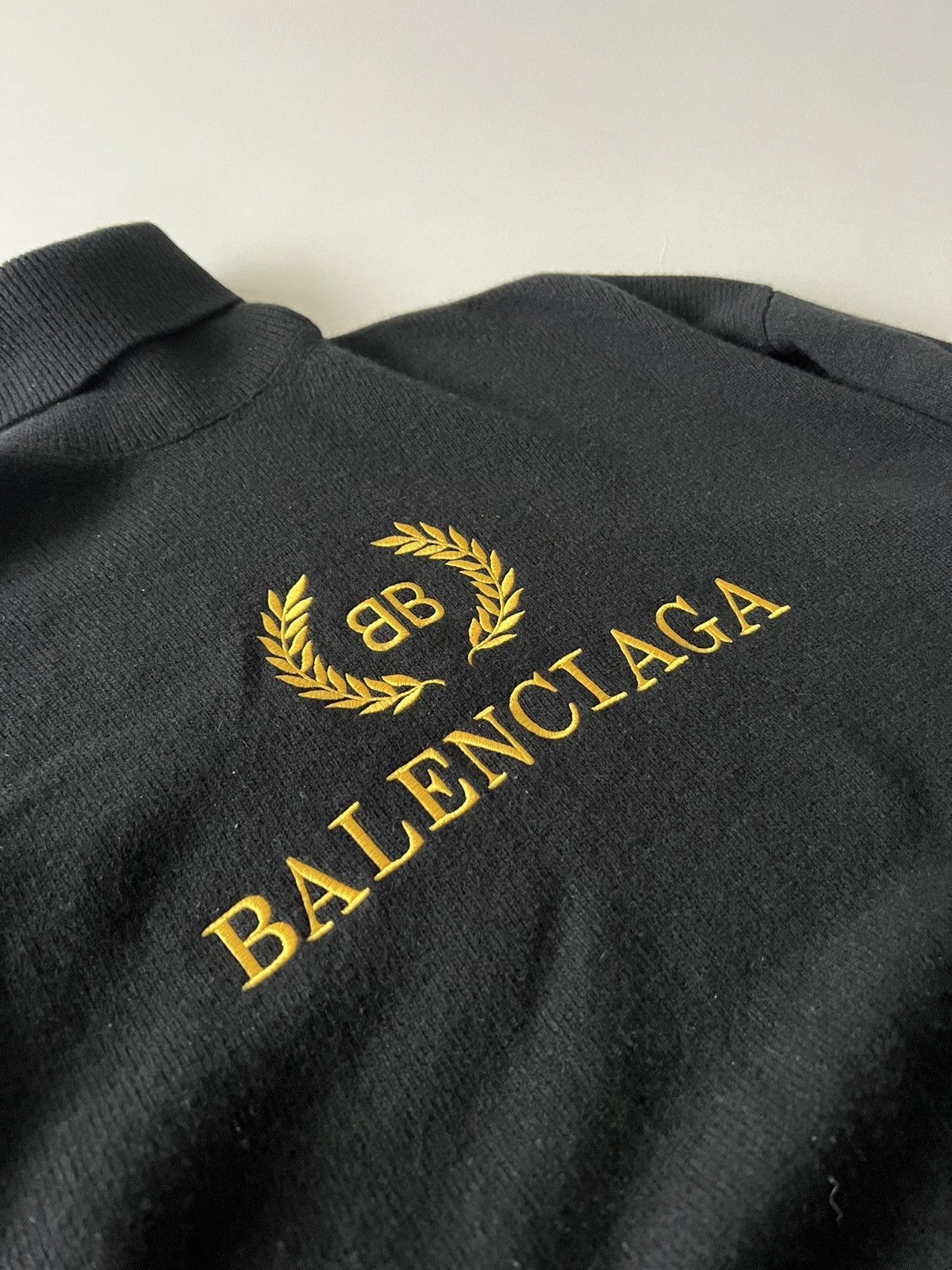 Balenciaga Balenciaga Wool Cashmere Logo Print Sweater Size US S / EU 44-46 / 1 - 3 Thumbnail