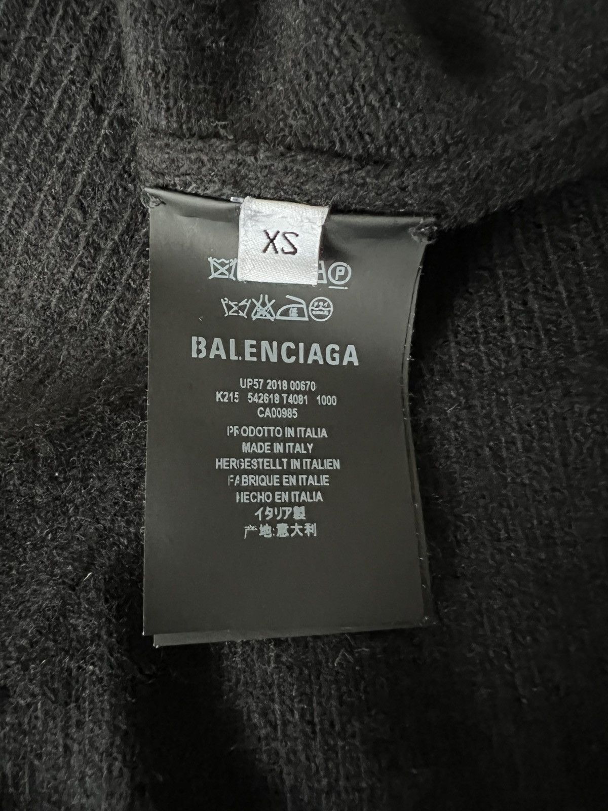 Balenciaga Balenciaga Wool Cashmere Logo Print Sweater Size US S / EU 44-46 / 1 - 5 Thumbnail
