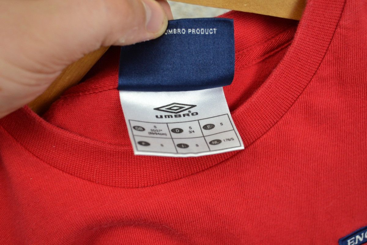 Umbro × Vintage England Umbro vintage long sleeve shirt jersey red soccer Size US S / EU 44-46 / 1 - 9 Thumbnail