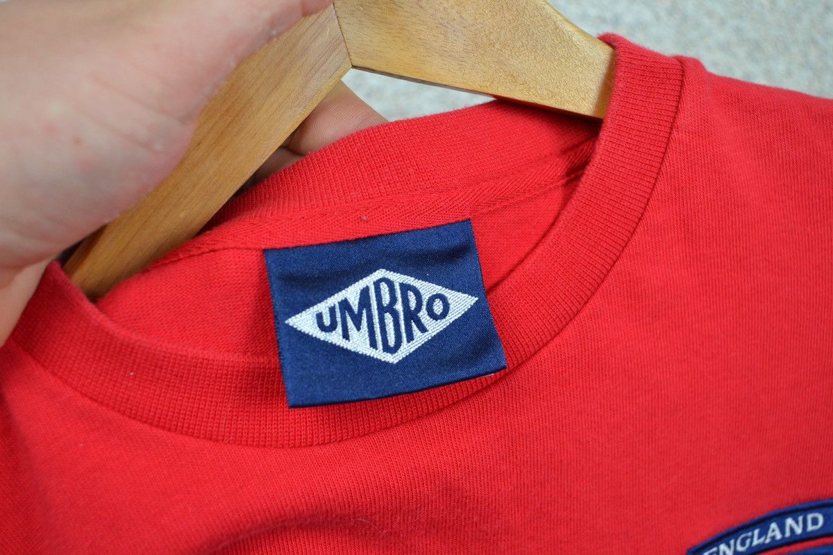 Umbro × Vintage England Umbro vintage long sleeve shirt jersey red soccer Size US S / EU 44-46 / 1 - 8 Thumbnail