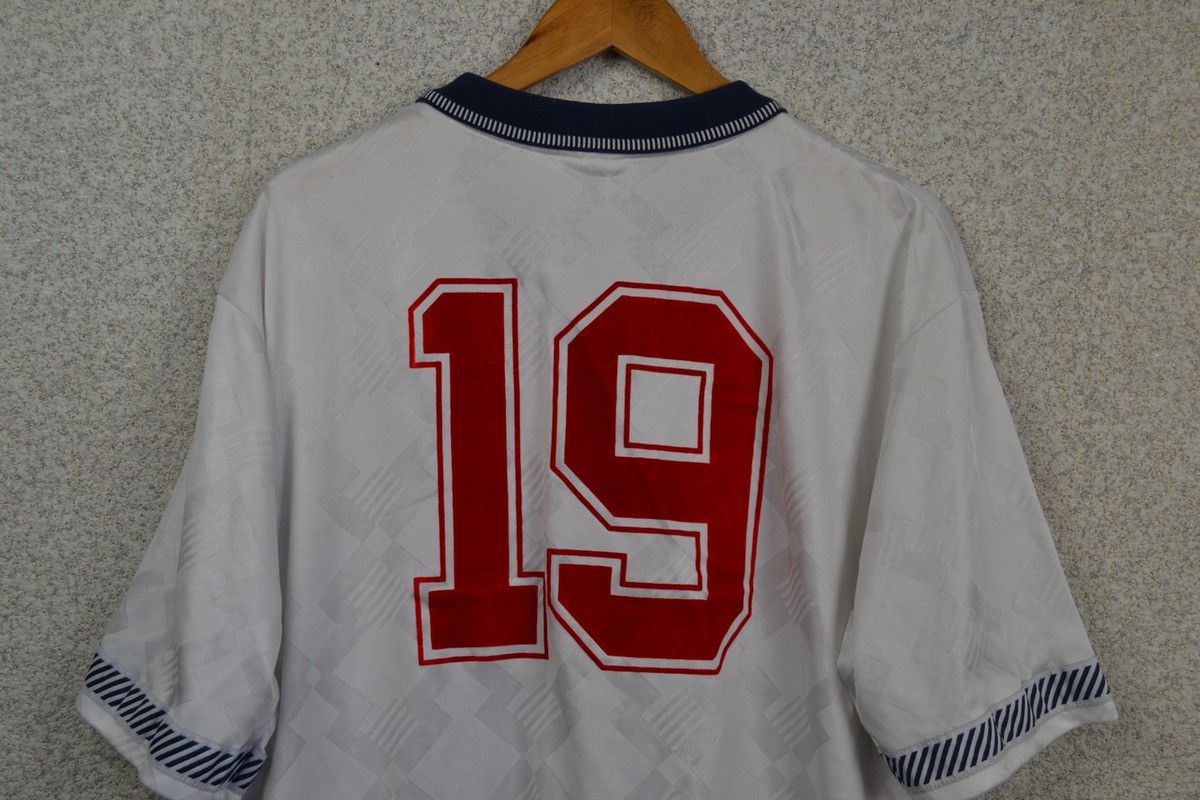 Vintage England 1990 1992 #19 score draw soccer shirt jersey vintage Size US XL / EU 56 / 4 - 13 Thumbnail