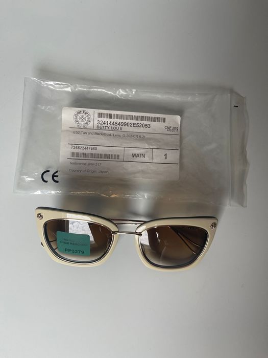 Chrome Hearts Gold plated Betty Lou II sunglasses brand new | Grailed