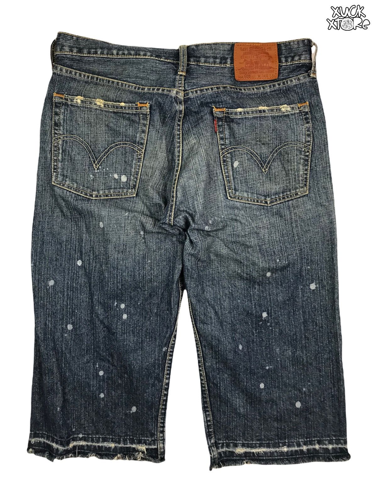 Levi's Distressed Levi’s 3 Quarter Jeans Size US 34 / EU 50 - 2 Thumbnail