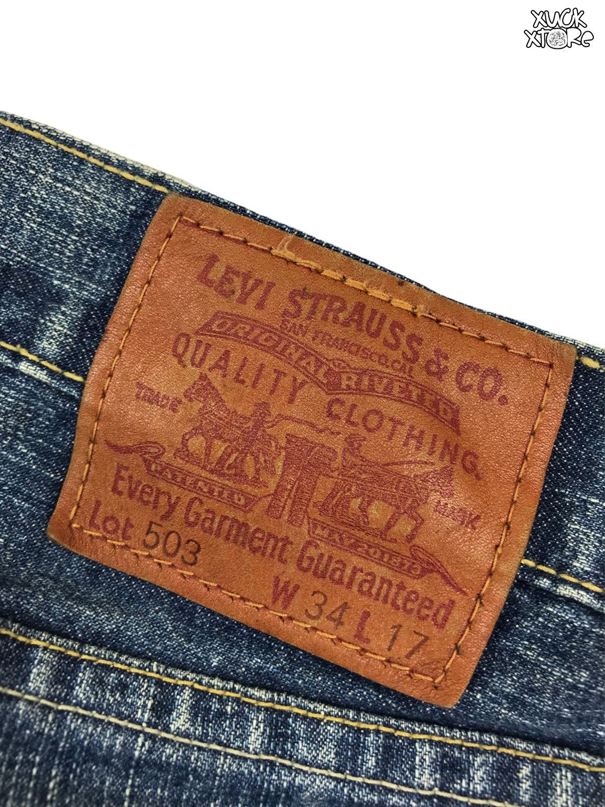 Levi's Distressed Levi’s 3 Quarter Jeans Size US 34 / EU 50 - 4 Thumbnail