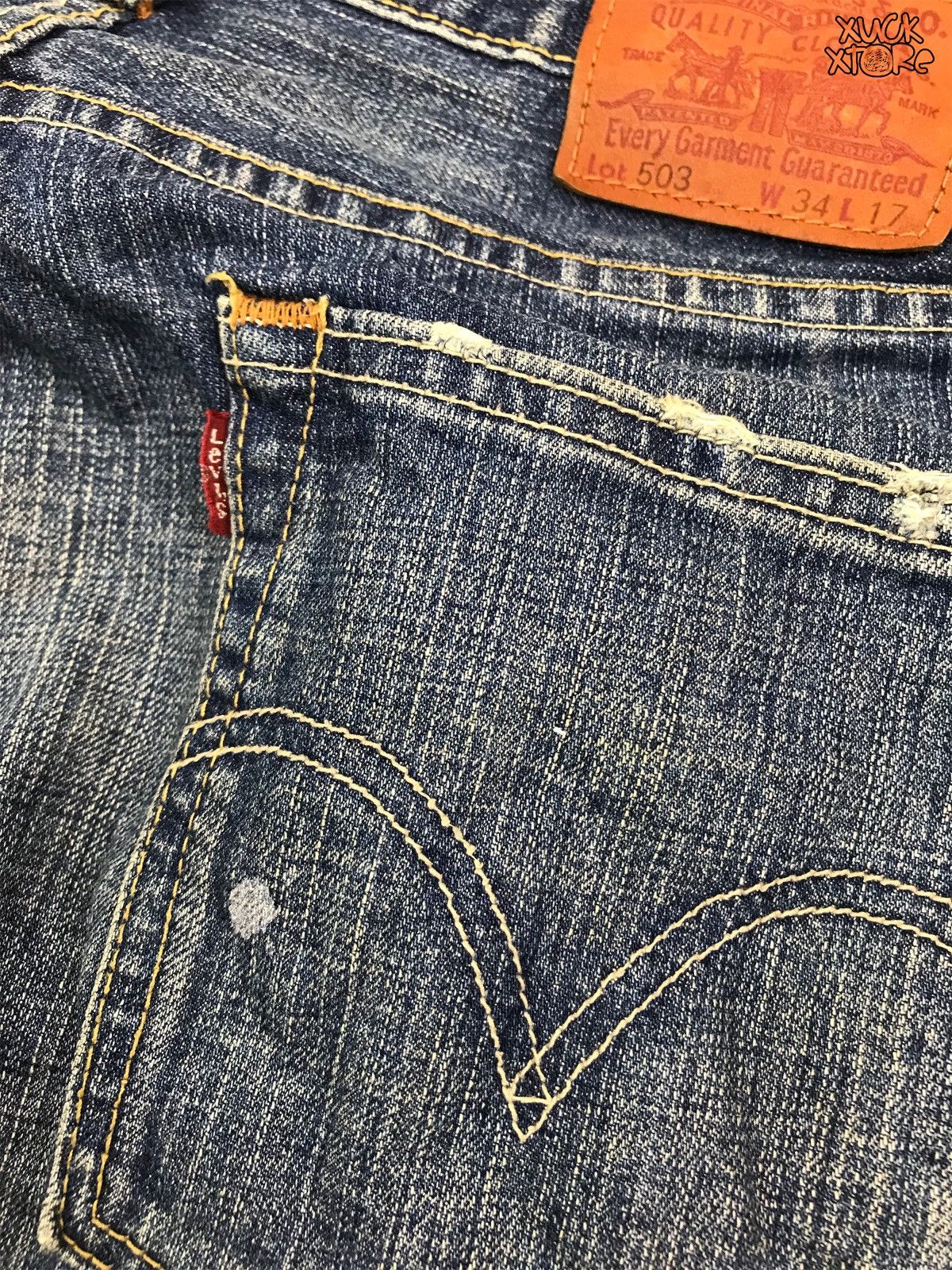 Levi's Distressed Levi’s 3 Quarter Jeans Size US 34 / EU 50 - 5 Thumbnail
