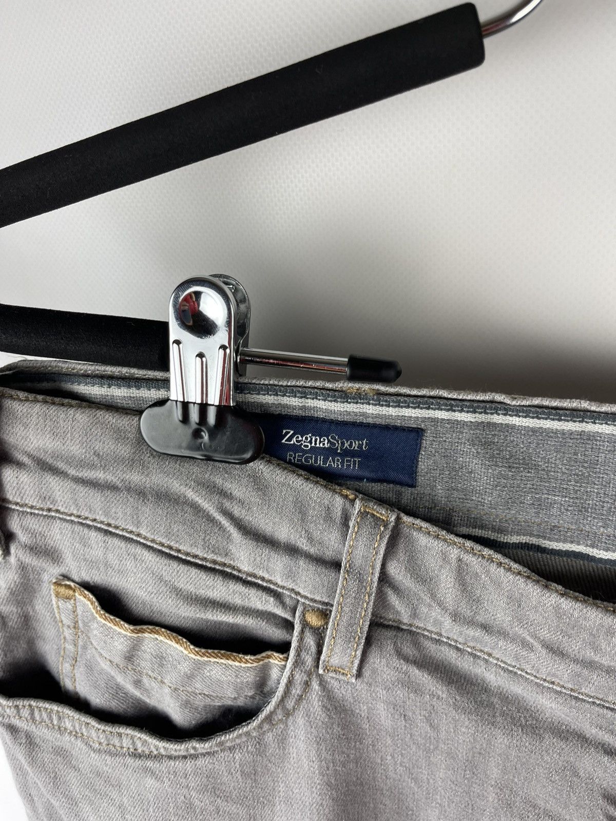 Ermenegildo Zegna Zegna Sport selvedge grey comfort denim regular fit jeans Size US 34 / EU 50 - 15 Thumbnail