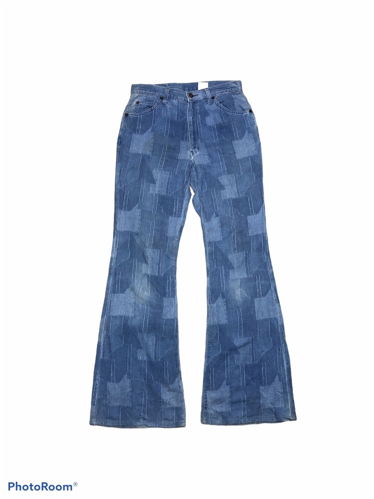 If Six Was Nine FLARED⚡️⚡️BISON ABSTRACT JEANS Size US 29 - 1 Thumbnail