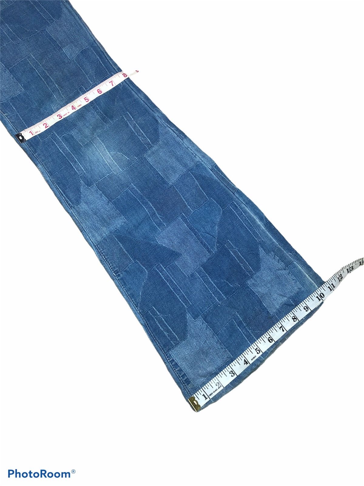 If Six Was Nine FLARED⚡️⚡️BISON ABSTRACT JEANS Size US 29 - 9 Thumbnail