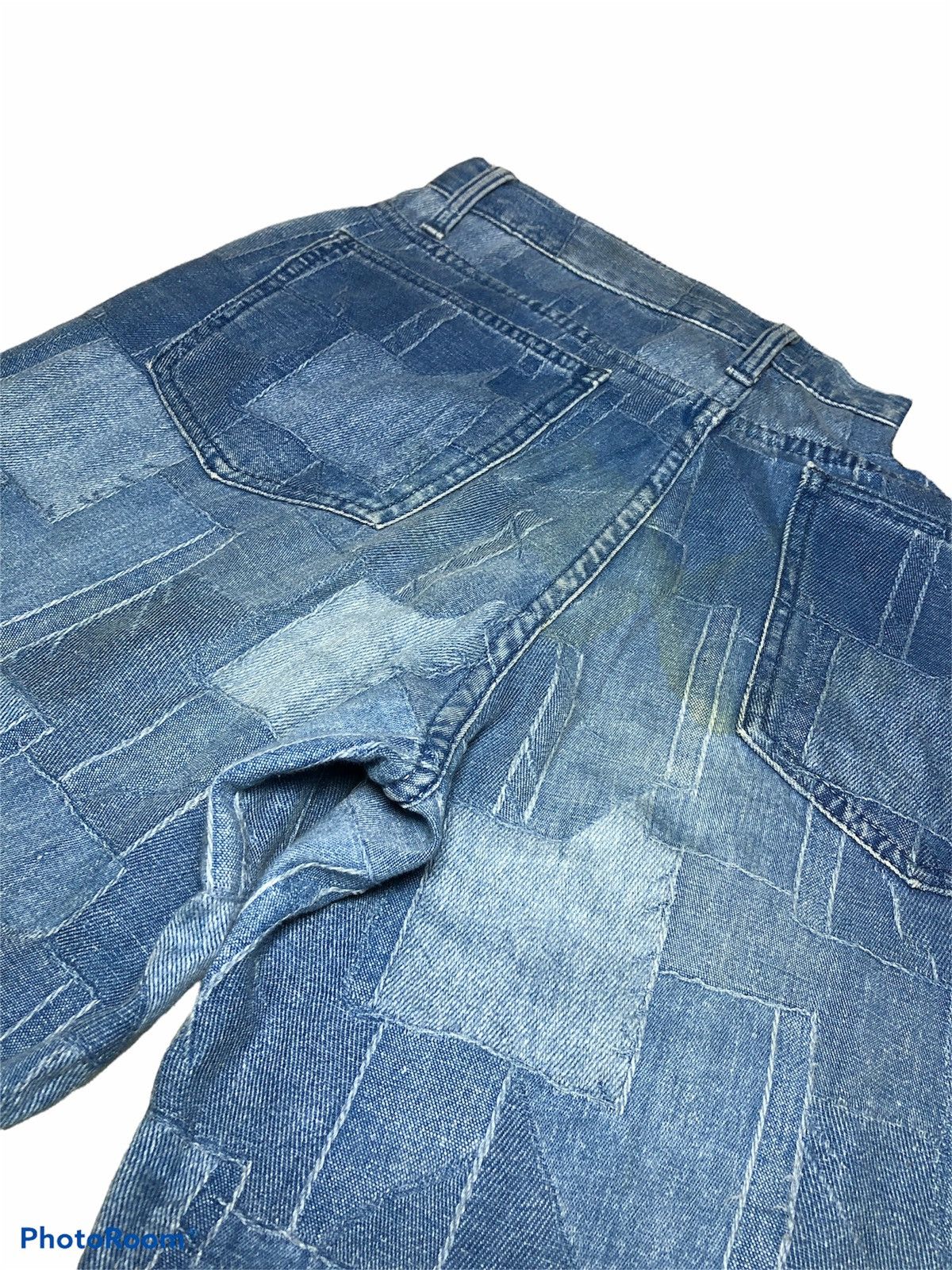 If Six Was Nine FLARED⚡️⚡️BISON ABSTRACT JEANS Size US 29 - 3 Thumbnail