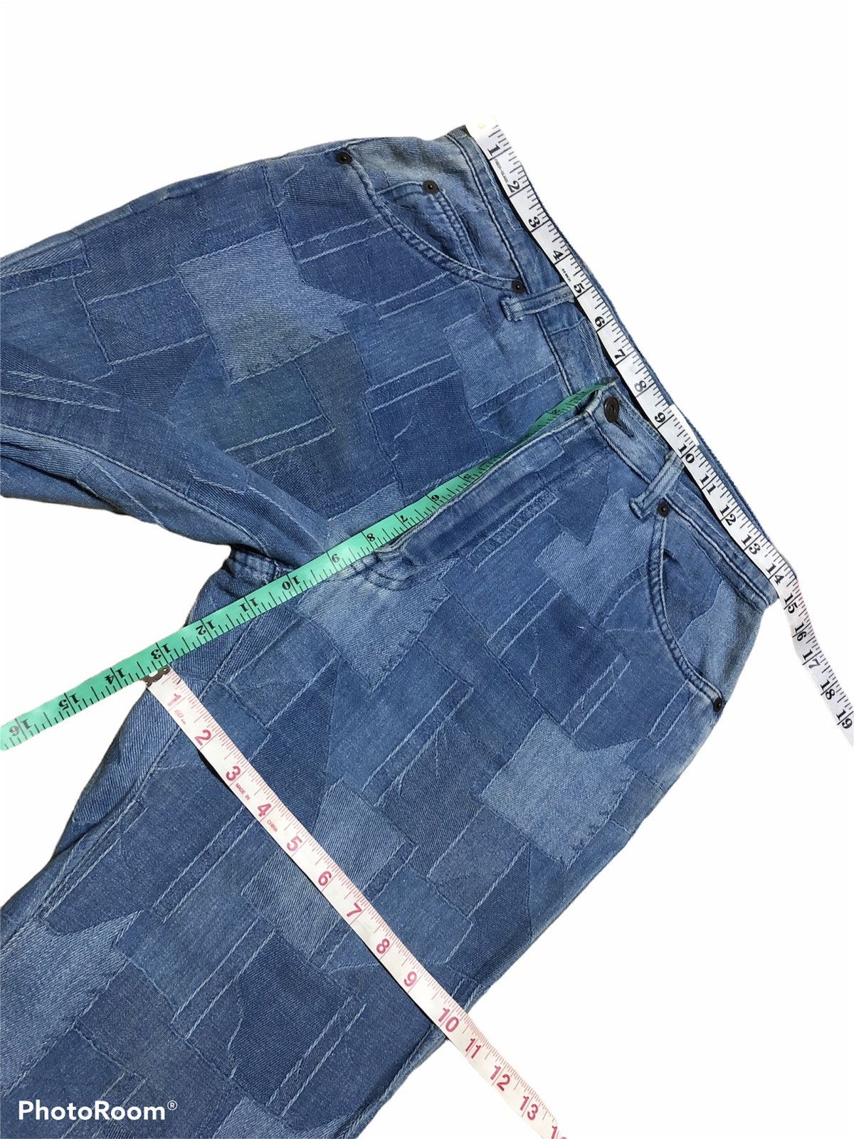 If Six Was Nine FLARED⚡️⚡️BISON ABSTRACT JEANS Size US 29 - 7 Thumbnail