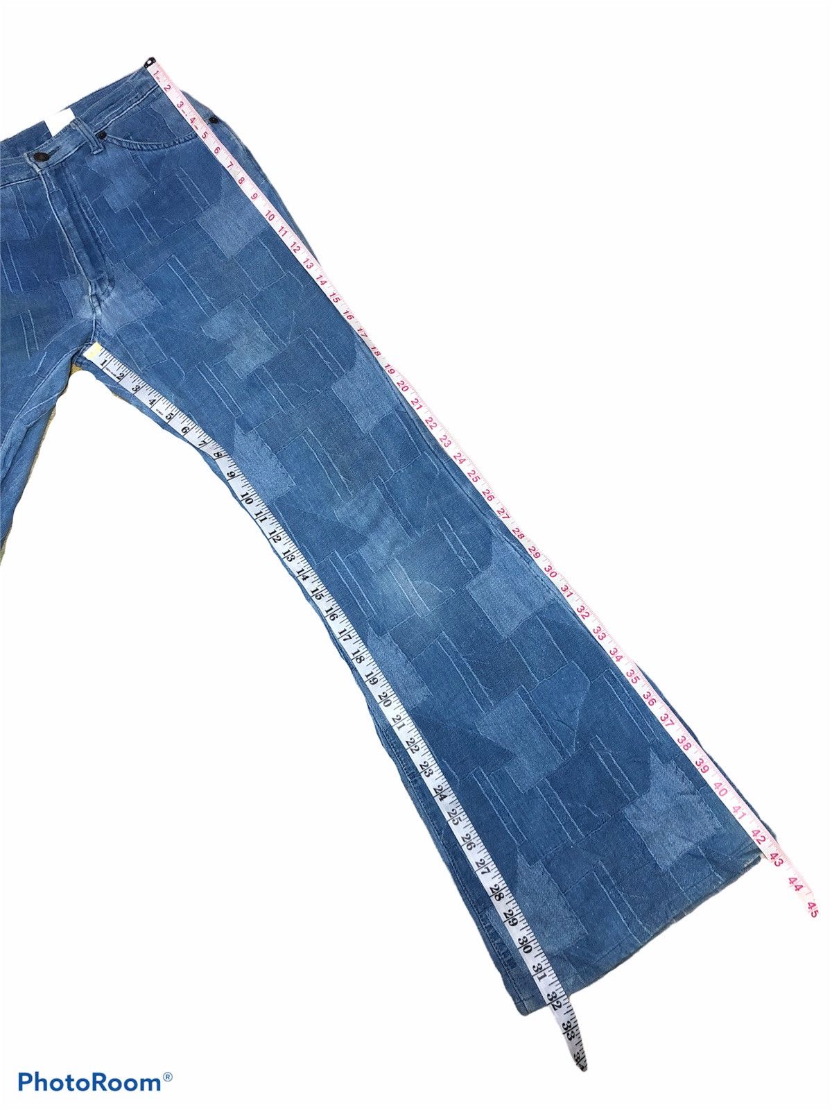 If Six Was Nine FLARED⚡️⚡️BISON ABSTRACT JEANS Size US 29 - 8 Thumbnail