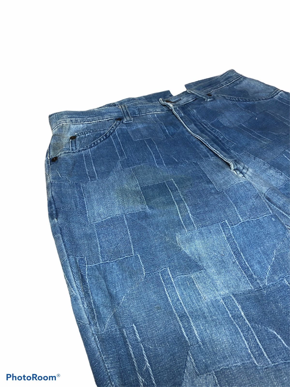 If Six Was Nine FLARED⚡️⚡️BISON ABSTRACT JEANS Size US 29 - 4 Thumbnail