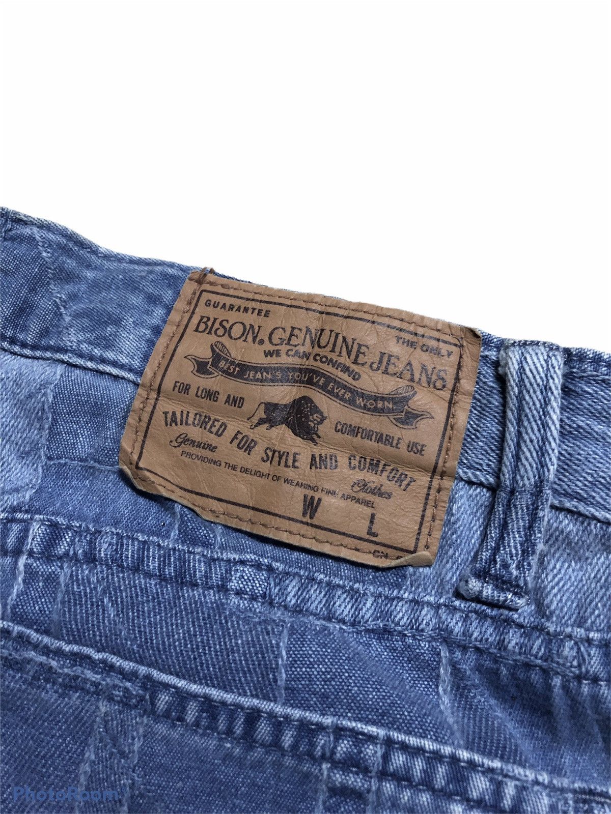 If Six Was Nine FLARED⚡️⚡️BISON ABSTRACT JEANS Size US 29 - 5 Thumbnail