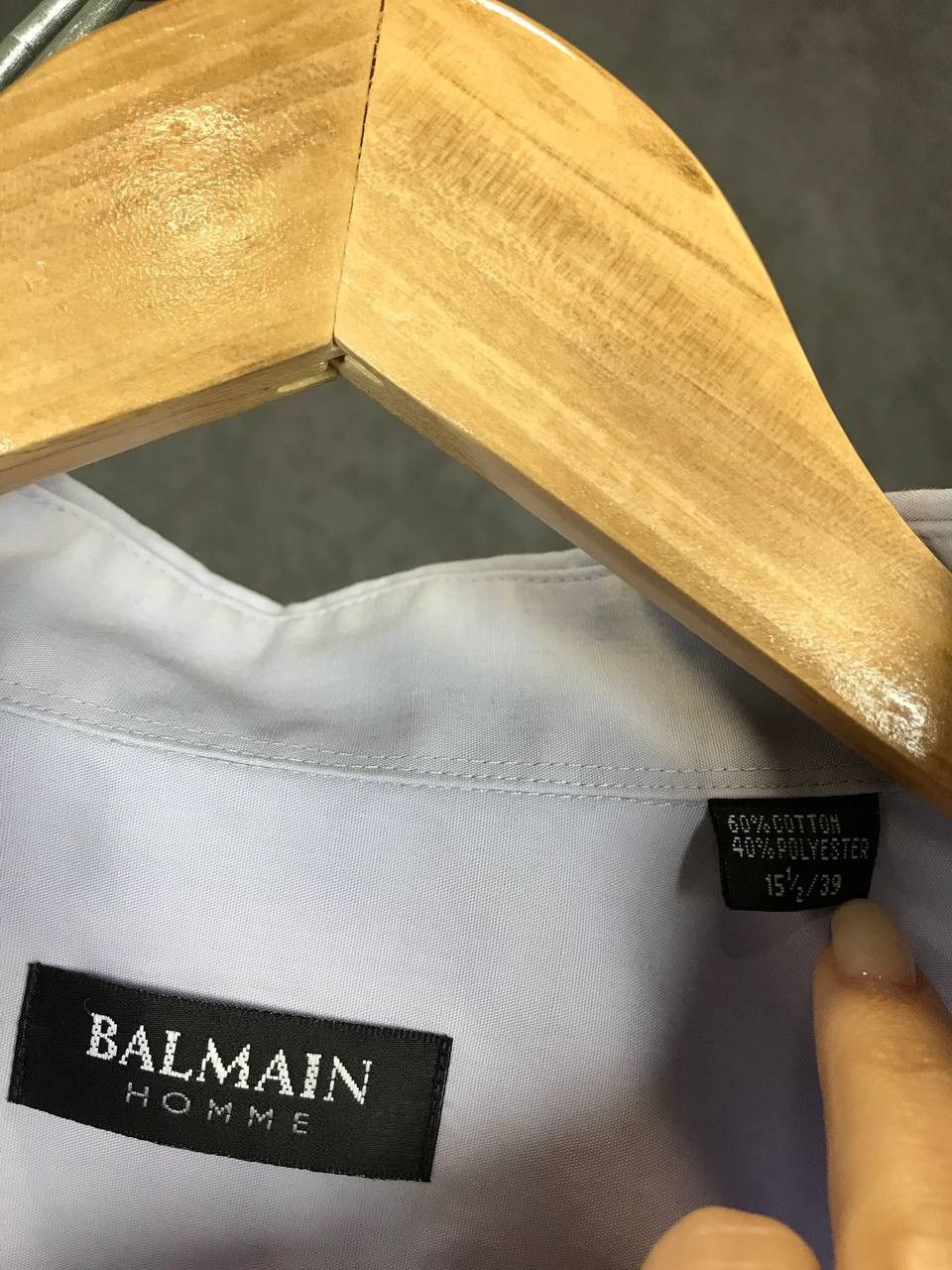 Balmain × Designer × Vintage Balmain Homme designer vintage luxury shirt Size US L / EU 52-54 / 3 - 3 Thumbnail