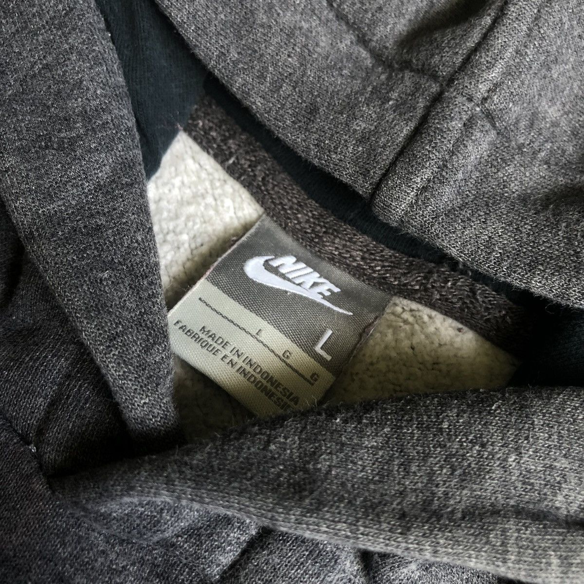 Nike Vintage 2000s Nike Basic Logo Swoosh Pullover Blank Hoodie Size US L / EU 52-54 / 3 - 4 Thumbnail