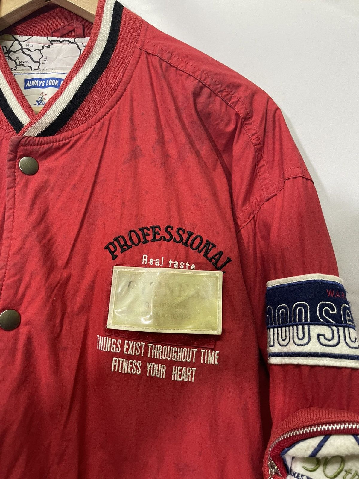 Vintage VINTAGE FITNESS OF ROADCLUB VARSITY JACKET Size US M / EU 48-50 / 2 - 5 Thumbnail
