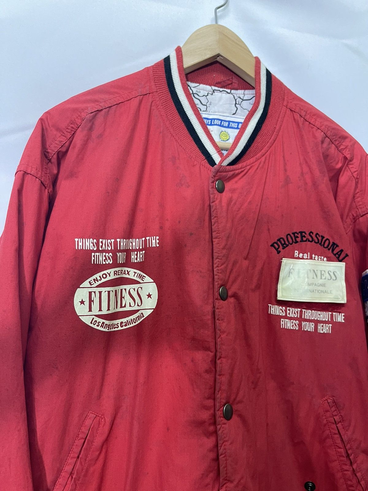 Vintage VINTAGE FITNESS OF ROADCLUB VARSITY JACKET Size US M / EU 48-50 / 2 - 4 Thumbnail