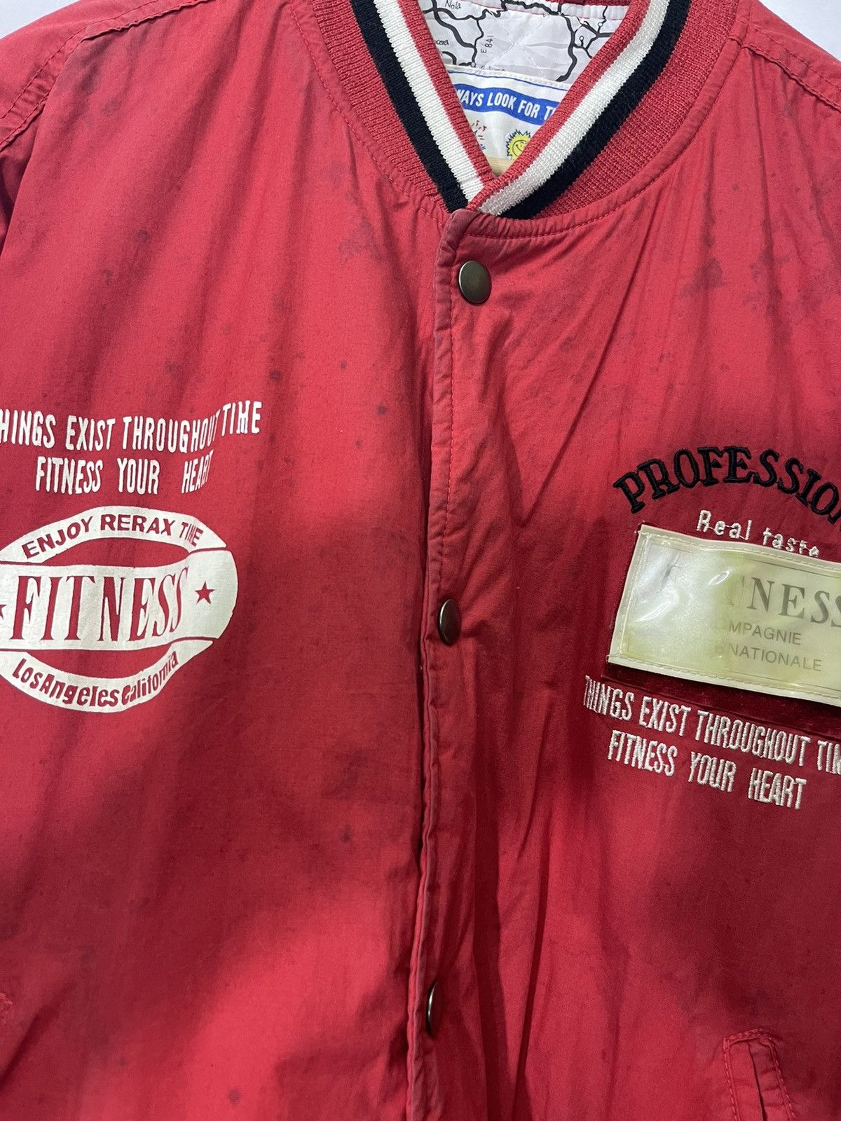 Vintage VINTAGE FITNESS OF ROADCLUB VARSITY JACKET Size US M / EU 48-50 / 2 - 11 Thumbnail