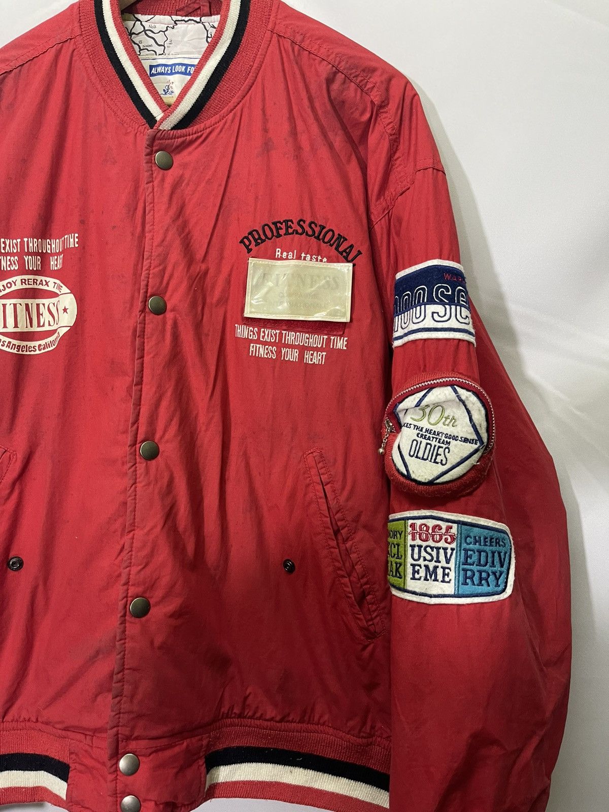 Vintage VINTAGE FITNESS OF ROADCLUB VARSITY JACKET Size US M / EU 48-50 / 2 - 3 Thumbnail