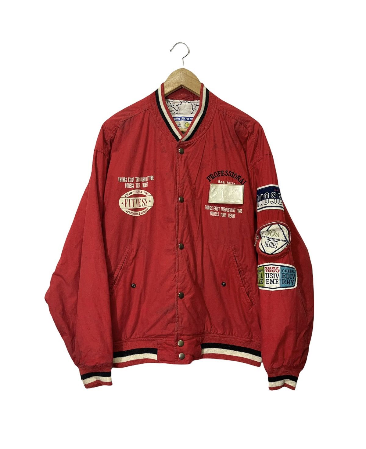 Vintage VINTAGE FITNESS OF ROADCLUB VARSITY JACKET Size US M / EU 48-50 / 2 - 1 Thumbnail