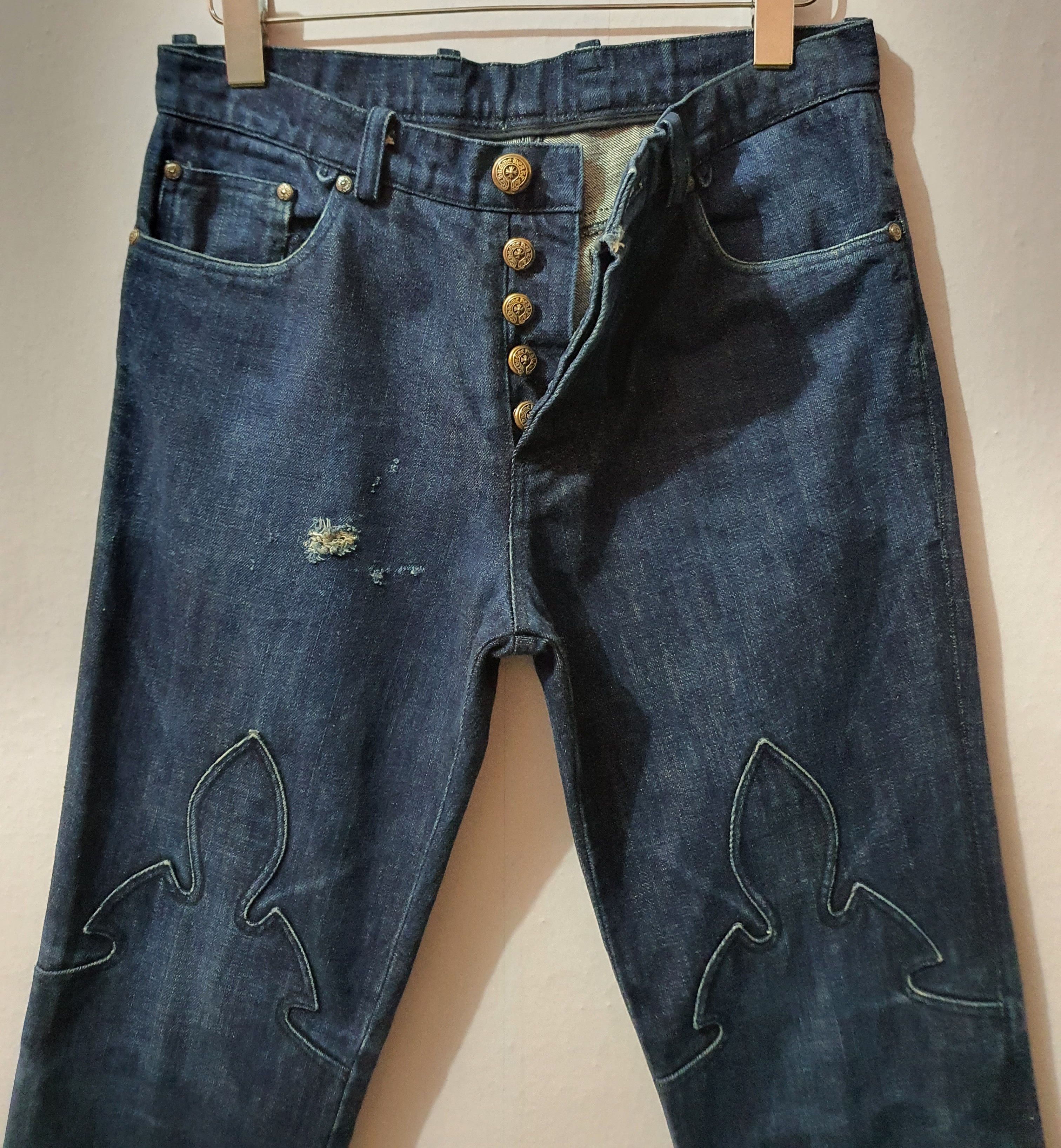 Chrome Hearts Waist 30" CHROME HEARTS Blue Jeans U.S.A. Size US 30 / EU 46 - 2 Thumbnail