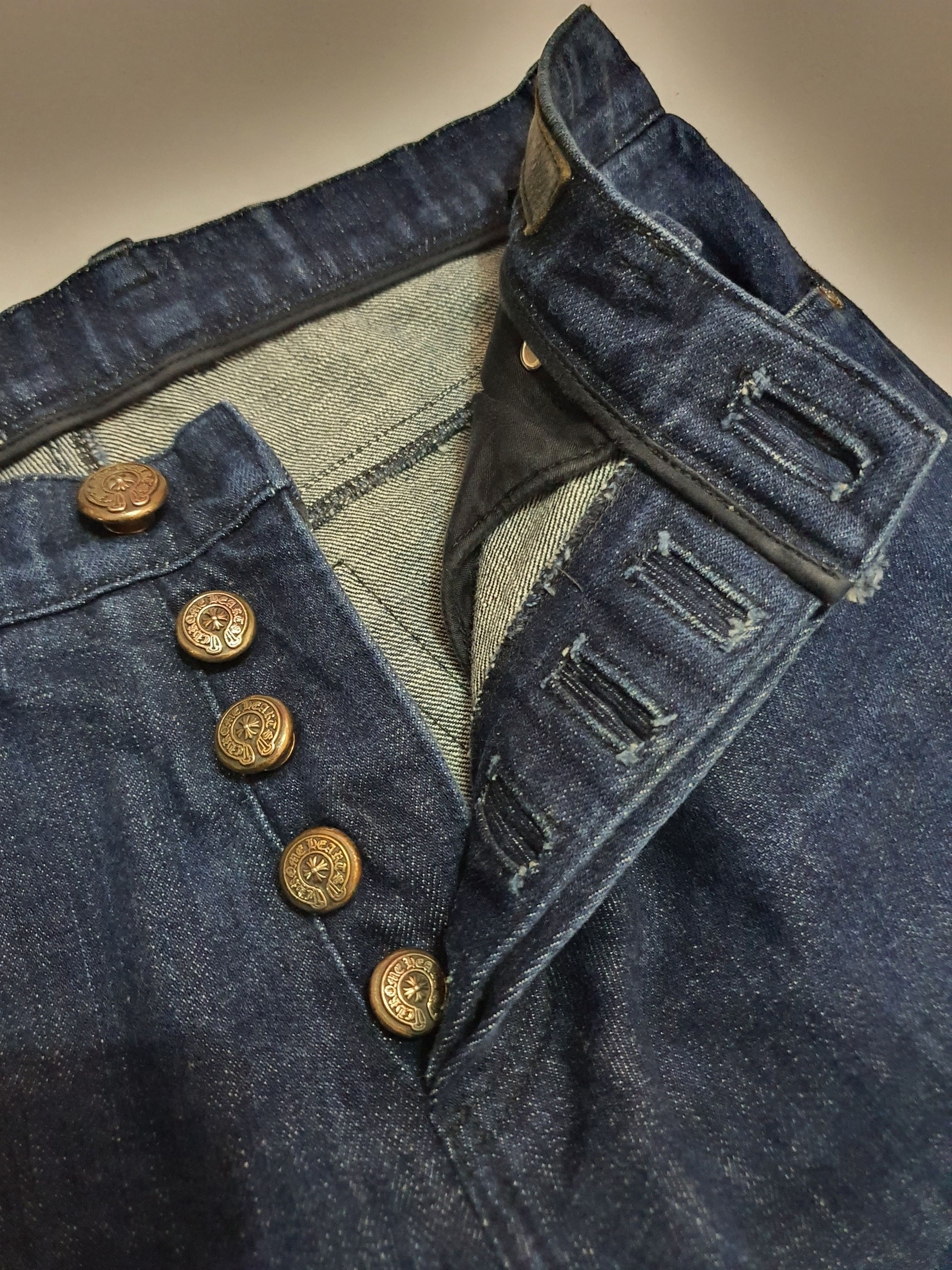 Chrome Hearts Waist 30" CHROME HEARTS Blue Jeans U.S.A. Size US 30 / EU 46 - 6 Thumbnail