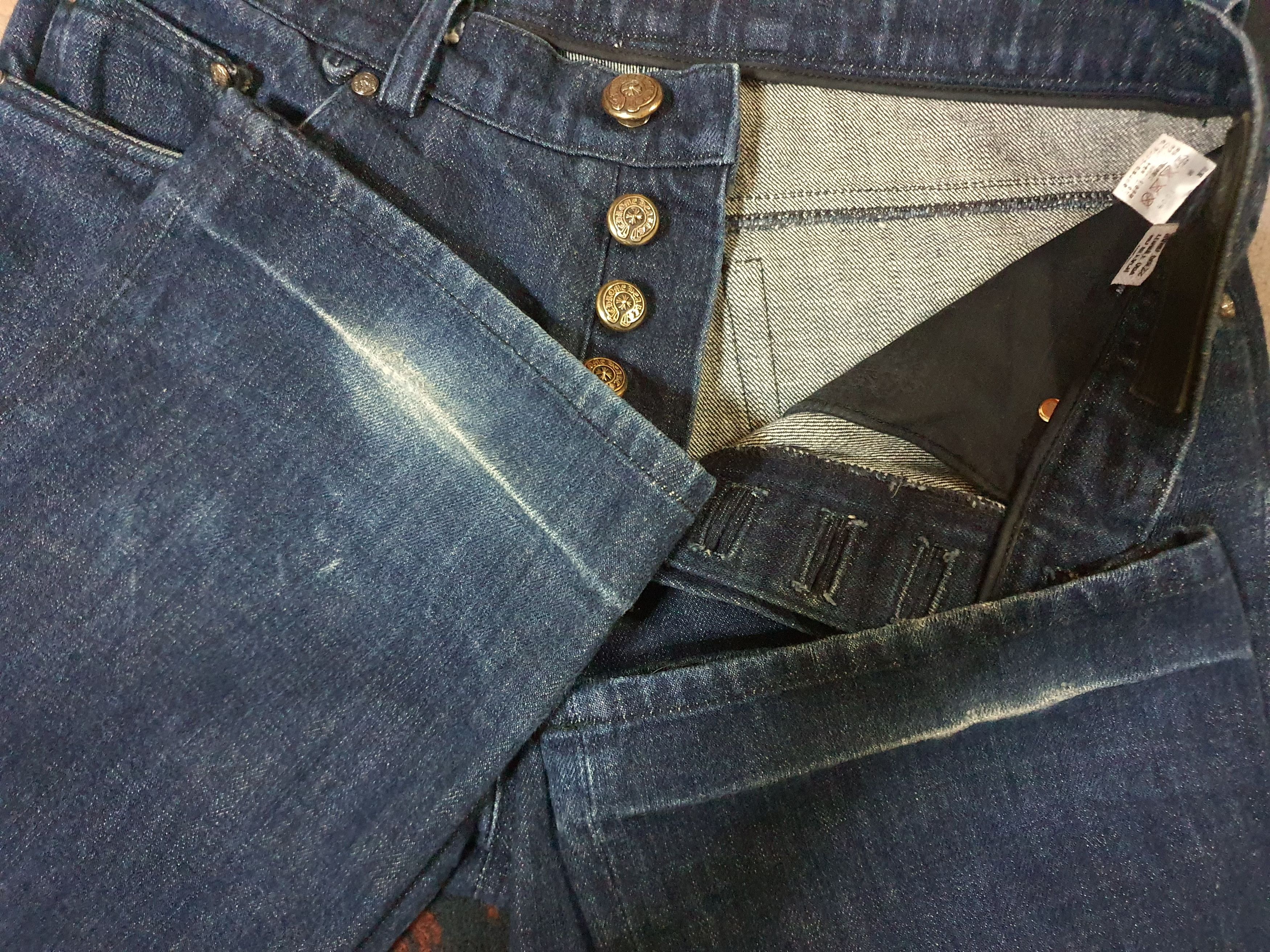 Chrome Hearts Waist 30" CHROME HEARTS Blue Jeans U.S.A. Size US 30 / EU 46 - 16 Thumbnail