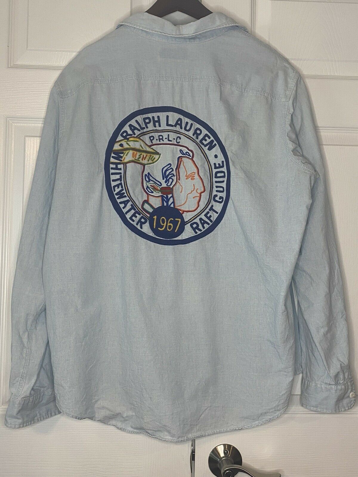 Polo Ralph Lauren Vintage Polo Ralph Lauren Indian head chambray Shirt XL Size US XL / EU 56 / 4 - 4 Thumbnail